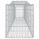 vidaXL Paniers à gabions arqués 6 Pièces 400x50x60/80 cm Fer galvanisé