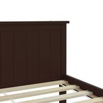 vidaXL Cadre de lit sans matelas marron foncé pin massif 160x200 cm