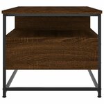 vidaXL Table basse chêne marron 100x51x45 cm bois d'ingénierie