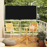 vidaXL Auvent latéral rétractable de patio 140x300 cm Noir
