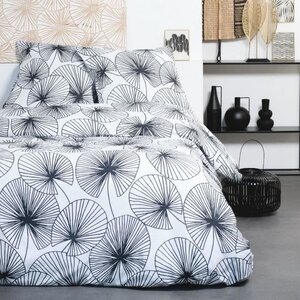 Parure de lit - 260 x 240 cm - coton imprimé floral