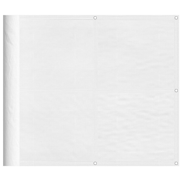 vidaXL Écran de balcon blanc 90x700 cm 100  polyester oxford