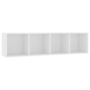 vidaXL Bibliothèque/Meuble TV Blanc 143x30x36 cm