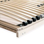 vidaXL Sommier à lattes sans matelas avec 28 lattes 7 zones 100x200 cm