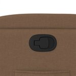 vidaXL Fauteuil inclinable Marron Tissu