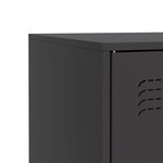 vidaXL Buffet noir 67x39x83 cm acier