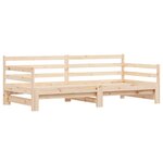 vidaXL Lit de jour et lit gigogne sans matelas 80x200 cm bois massif