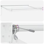 vidaXL Store rétractable automatique vert et blanc 300x250 cm