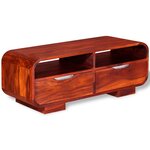 vidaXL Table basse Bois massif 90x40x35 cm