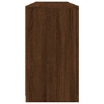 vidaXL Buffet avec lumières LED chêne marron 163x37x67 cm