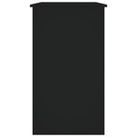 vidaXL Bureau Noir 90x45x76 cm Bois d’ingénierie