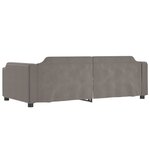 vidaXL Lit de jour avec lit gigogne taupe 100x200 cm tissu