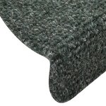 vidaXL Tapis autoadhésifs de marches 5 Pièces Vert 56x17x3 cm Aiguilleté