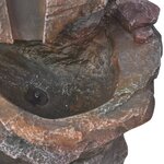 vidaXL Fontaine d'intérieur avec lumière LED Polyrésine