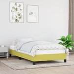 vidaXL Cadre de lit Vert 100 x 200 cm Tissu