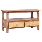 vidaXL Meuble TV 90x40x50 cm Bois de récupération massif