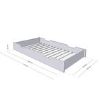 Tiroir de lit 120 x 180 BUDDY - rouge brique