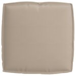 vidaXL Set de coussins de palette 2 pièces taupe en tissu oxford
