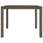 vidaXL Ensemble à manger d'extérieur 5Pièces coussins résine tressée gris