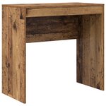 vidaXL Bureau vieux bois avec rangement en bois d'ingénierie