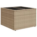 vidaXL Ensemble de salle à manger de jardin de 10 pièces avec coussins en poly rotin marron