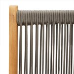 vidaXL Chaises inclinables de jardin lot de 6 gris bois massif acacia