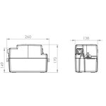 Pompe dévacuation SANICONDENS ECO V02  SFA  SK6ECO