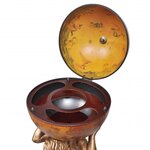 vidaXL Bar sous forme de globe Atlas 42 x 42 x 85 cm