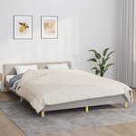 vidaXL Couverture lestée Crème clair 220x230 cm 15 kg Tissu