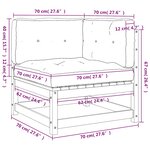 vidaXL Canapés d'angle de jardin avec coussins 2 Pièces bois pin imprégné