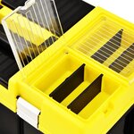 vidaXL Boîte à outils Plastique 595x337x316 mm Jaune