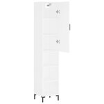 vidaXL Buffet haut Blanc 34 5x34x180 cm Bois d'ingénierie