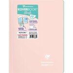 Cahier spirale clairefontaine koverbook blush a4 21 x 29 7 cm - petits carreaux - 160 pages - lot de 5