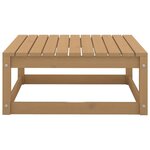 Repose-pied de jardin 70x70x30cm marron miel bois de pin solide 02_0014946