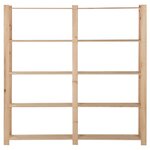 vidaXL Étagère de stockage 5 niveaux 170x28 5x170cm Bois de pin massif
