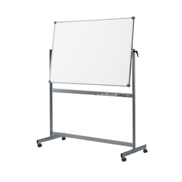 Tableau blanc mobile réversible 100 x 120 cm Gris MAUL