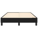 vidaXL Cadre de lit sans matelas noir 120x200 cm tissu