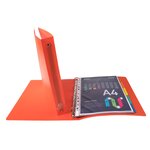 Classeur 4 Anneaux 30mm Polypropylène Opak - A4 Maxi - Rouge - X 20 - Exacompta