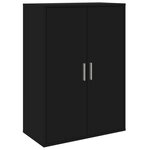 vidaXL Buffets 2 Pièces noir 60x31x84 cm bois d'ingénierie