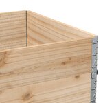 vidaXL Jardinière 120x80 cm bois massif de pin