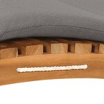 vidaXL Chaises longues lot de 2 avec coussins Bois massif de teck