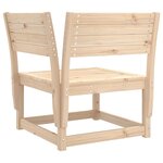 vidaXL Salon de jardin 8 Pièces Bois de pin massif