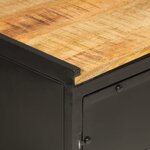 vidaXL Ensemble de meubles salle de bain 4 Pièces fer et bois de manguier