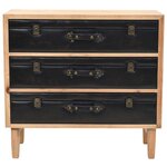 vidaXL Armoire à tiroirs bois de sapin massif 80x36x75 cm