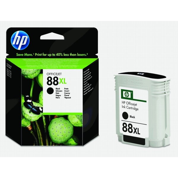 Cartouche jet d'encre originale n 88xl 58 ml hc noir hp