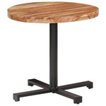 vidaXL Table de bistro Ronde Ø80x75 cm Bois d'acacia massif