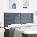 Tête de lit vidaXL capitonnée gris foncé 180 cm en velours