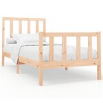 vidaXL Cadre de lit sans matelas 100x200 cm bois massif de pin