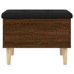 vidaXL Banc de rangement chêne marron 62x42x46 cm bois d'ingénierie