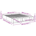 vidaXL Cadre de lit chêne sonoma 200x200 cm bois d'ingénierie